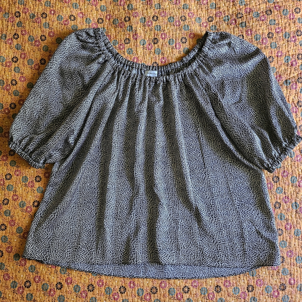 Nordstrom Black and White Women's Top XS